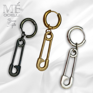 Orecchino Uomo in Acciaio Free Nichel Me Gioielli Personalizzabili