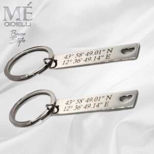 Portachiavi Coordinate Personalizzabile
