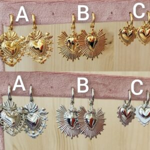 Orecchini Cuore Sacro