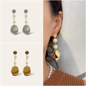 Orecchini Perle e Acciaio