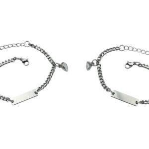Coppia Bracciali Cuore Magnetico