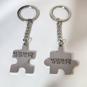 Portachiavi Doppio Puzzle Personalizzabile